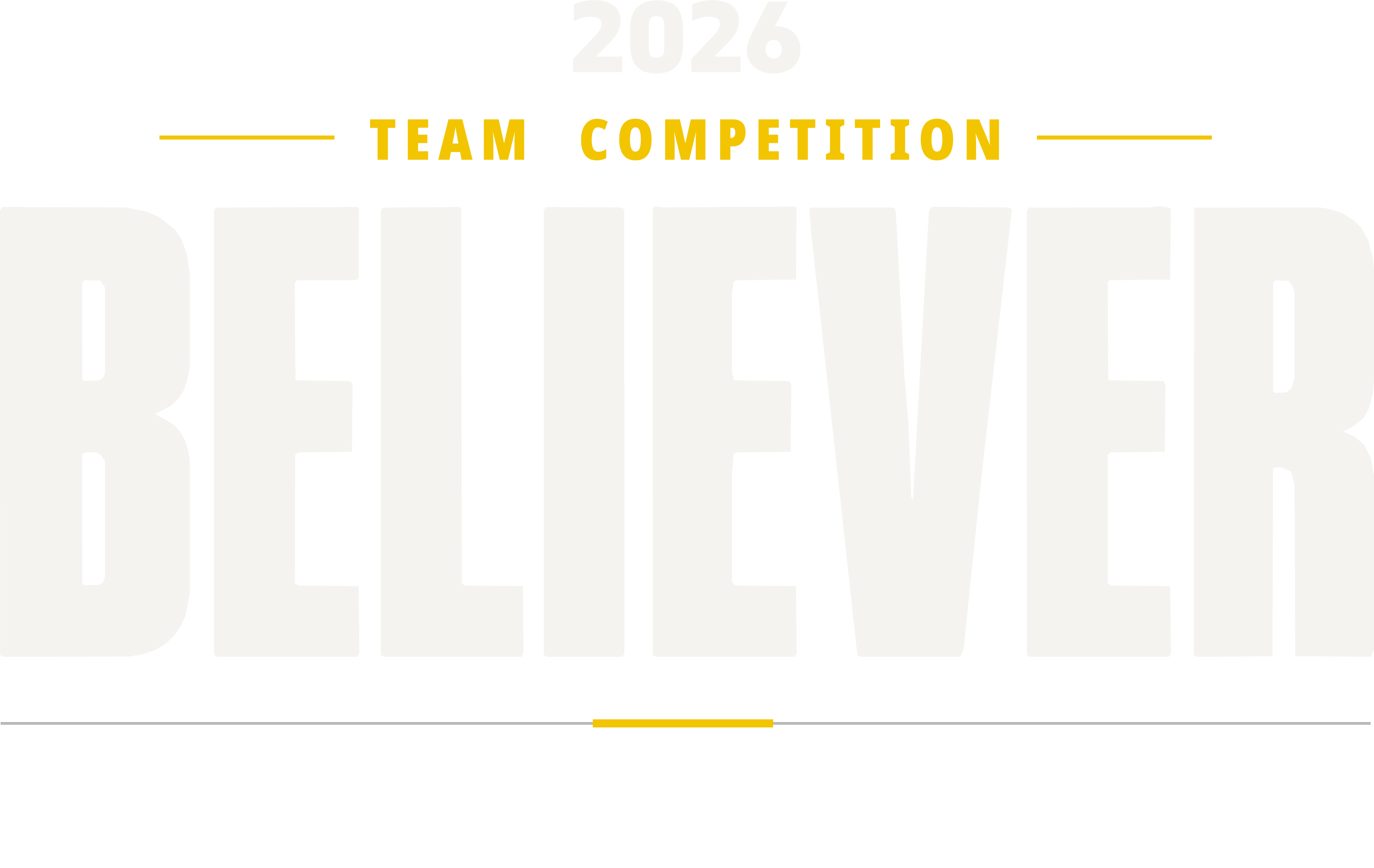 BELIEVER 2026 TEAM COMPETITION · ENUF